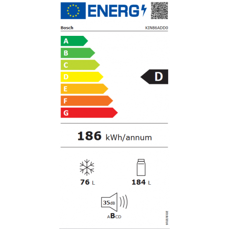 BOSCH KIN86ADD0 Εντοιχιζόμενος ψυγειοκαταψύκτης 177cm BOSCH KIN86ADD0 Εντοιχιζόμενος ψυγειοκαταψύκτης 177cm
